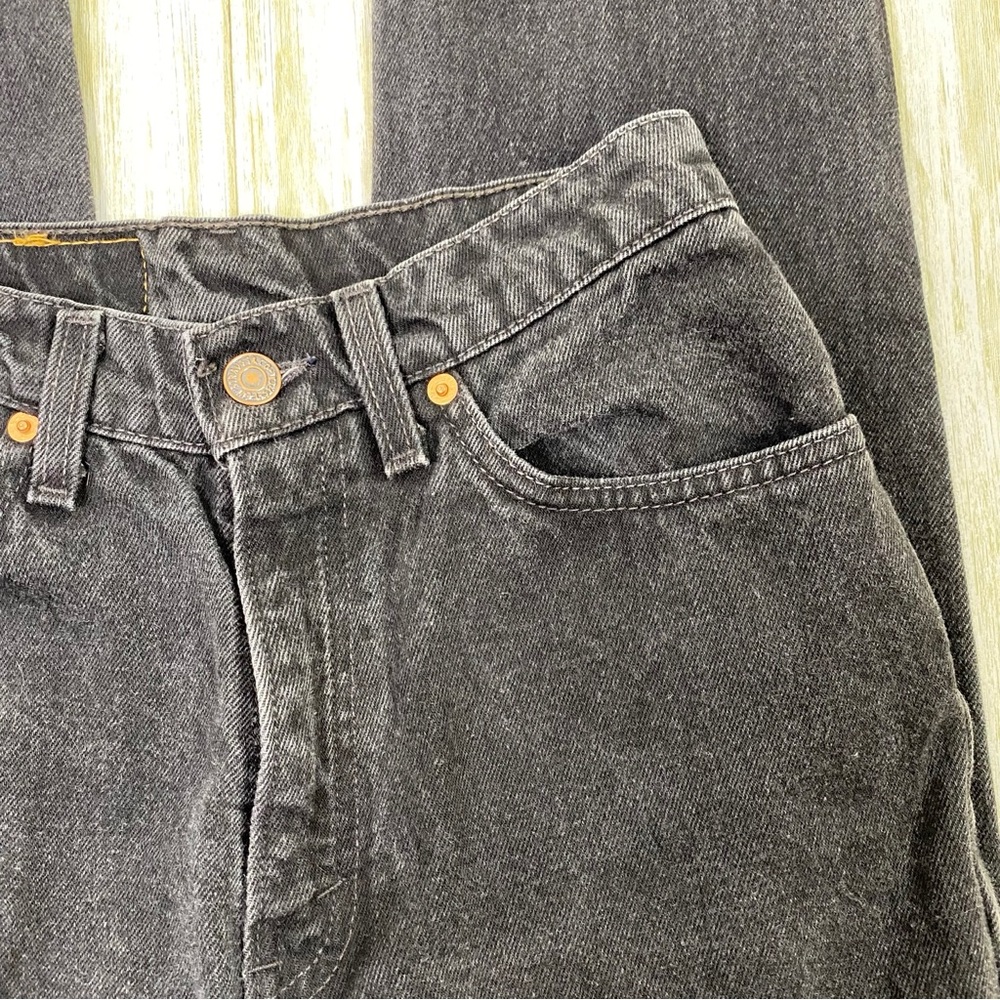 Vintage Levi’s 512 Black Slim Fit Tapered High Rise Denim Jeans - Picture 5 of 9